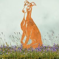 Rustic Greyhound Silhouette 