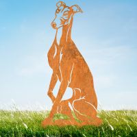 Rustic Greyhound Garden Silhouette 