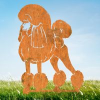 Rustic Standard Poodle Garden Silhouette 