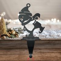 Penguin on Stakes Stocking Holder 