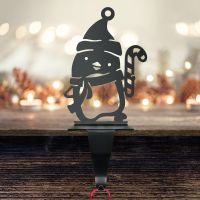 Stocking Holder with Penguin & Candy Cane