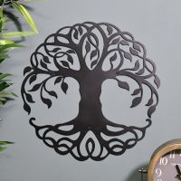 Tree of Life Wall Art on Blue Wall
