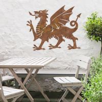 Welsh Dragon Wall Art in Situ 