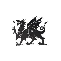 Welsh Dragon Wall Art in a Black Finish