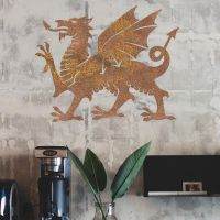 Welsh Dragon Wall Art in Situ in the Office
