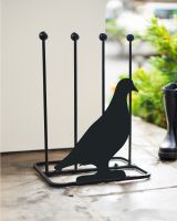 Steel "Pigeon" Welly Boot Rack Outdoors