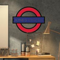 "The Underground" Personalised Wall Art in Situ in the Living Area