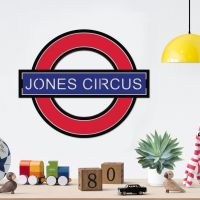 "The Underground" Personalised Wall Art with the Text "Jones Circus"