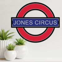 "The Underground" Personalised Wall Art in Situ