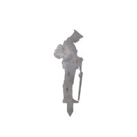 Unfinished Grave Marker Ground Spike with WW2 Soldier Topper with Spike
