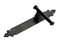 "Azzaro" Un-sprung Medieval Cast Iron Lever Door Handle Pair