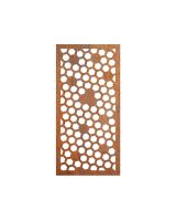 Rustic" Honeycomb Pattern Wall Art" product phot on white background