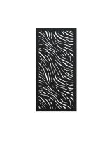 "Black Zebra Print Garden Wall Art" product photo