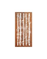 Rust Finish Bamboo Garden Wall Art product photo on a white background
