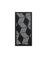 Black "Geometric Cube Wall Art" product picture with white background