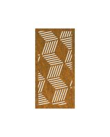 Rustic "Geometric Cube Wall Art" product picture on a white background 