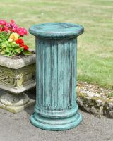 Verdigris Fluted Column