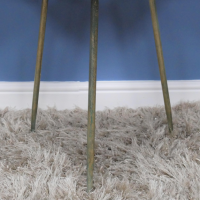 View of the Legs on the Verdigris Leaf Side Table