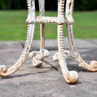 Close-up of the Feet on the Side Table
