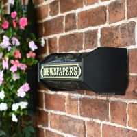Victorian Black Styled Newspaper Box