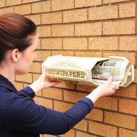 "Times Past Victorian" Cream Styled Newspaper Box to Scale
