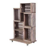 Vintage Apple Crate Storage Cabinet on Wheels