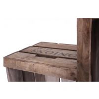 Top of the Vintage Apple Crate Storage Cabinet