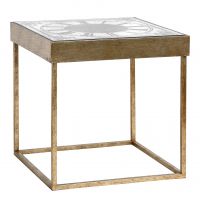 Antique Gold Table with Clock
