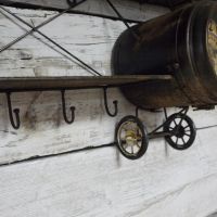 Vintage Gold Aeroplane Wall Clock