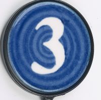 Vivid Blue & White No.3 Iron Hook