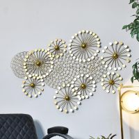 Golden Dandelion Wall Art in Situ