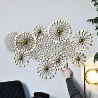 Golden Dandelion Wall Art in Full 