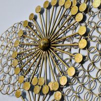 Close up of detailing on wall art 