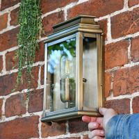 Scale image of traditional outdoor wall lantern
