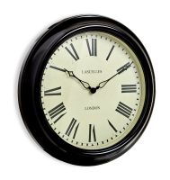 “Walker Court” Wall Clock with Roman Numerals