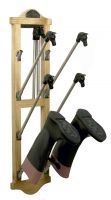 Wall Mounted equestrian Boot rack with horse heads