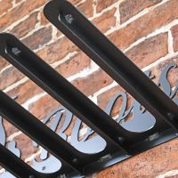 View of the Underside of the Wall Mounted Duck Iron Boot Holder