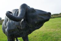 “Lanson Falls” Water Buffalo Garden Sculpture 