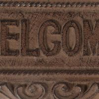 Cast Iron ’Welcome’ House spike Sign
