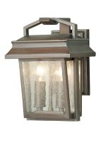 "Wennington" Aged Bronze Square Wall Lantern 