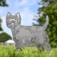 Silver West Highland Terrier Silhouette