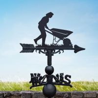 Wheelbarrow Gardener Weathervane