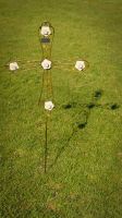 Cream Roses Memorial Cross