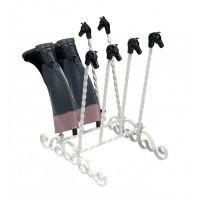 "Catterick" White 4 Pair Boot and Welly Rack