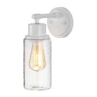 Contemporary White Bathroom Wall Light