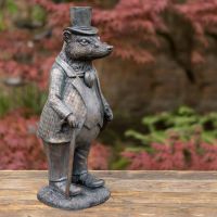 Close-up of the Badger on the "Wind in the Willows" Sculpture Set