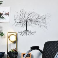 "Windswept Winter Tree" Wall Art in a Black Finish