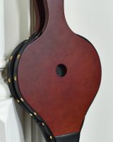 Traditional Rounded Wooden & PU Leather Fire Bellows Close-up