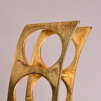  Gold “Serena” Curved Wine Rack 