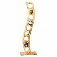 "Serena" Gold Curved Wine Bracket 